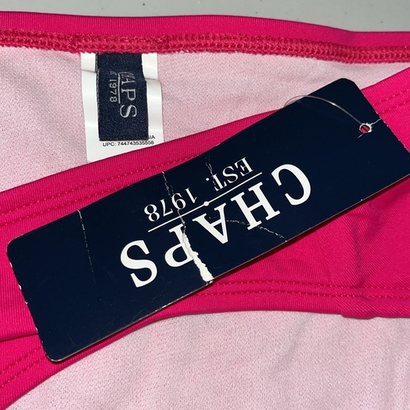 Chaps NWT Size 16 Hot Pink Bathing Suit Swim Brief Bottom - Picture 3 of 3